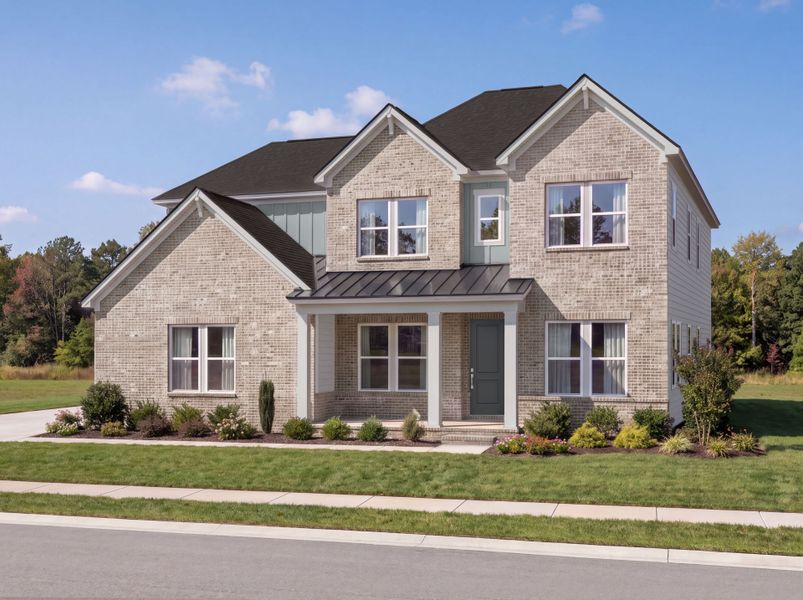 Representative exterior photo of a completed home built from the Foxwood by John Wieland in Iverly, Canton, GA (Image 10). Representative exterior photo of a completed home built from the Foxwood by John Wieland in Iverly, Canton, GA (Image 10).