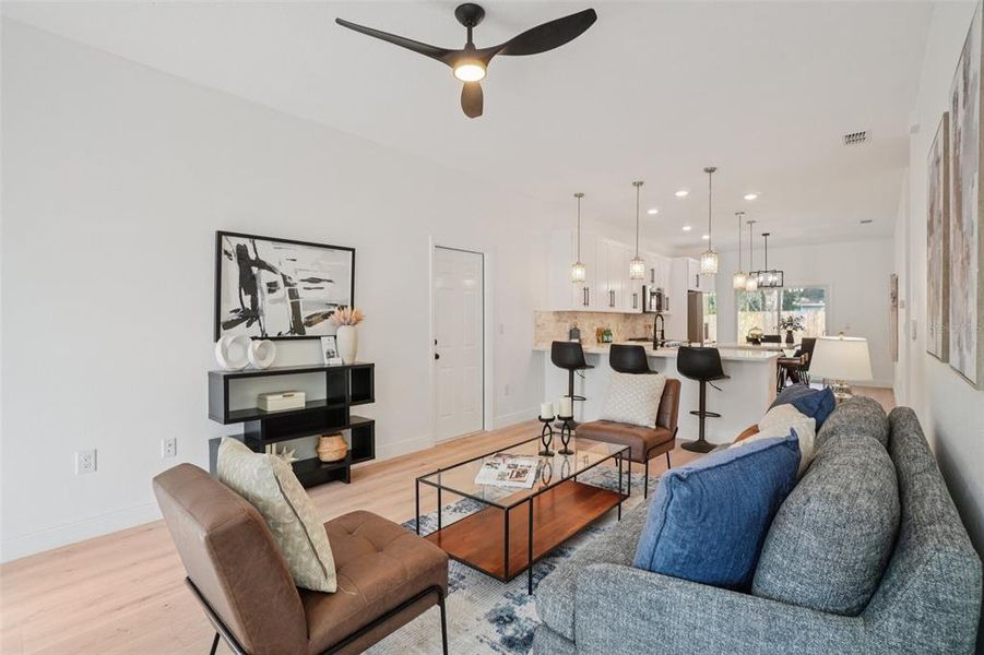 Furnished interior view inside a new home in , Tampa (Image 12). Furnished interior view inside a new home in , Tampa (Image 12).