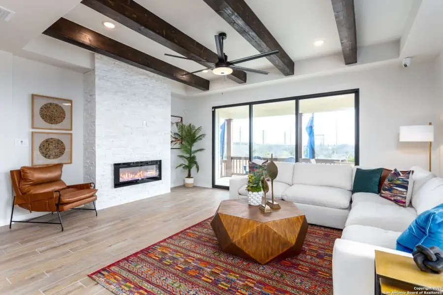 Furnished interior view inside a new home in Hunters Ranch, San Antonio (Image 4).