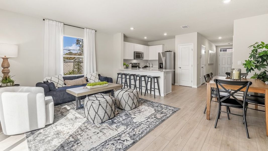 Furnished interior view inside a new home in Townes at Island Lake, Pinellas Park (Image 7).