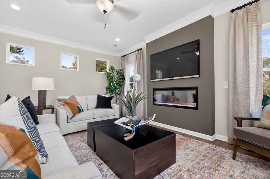 Furnished interior view inside a new home in Stonebridge North, Macon (Image 21).
