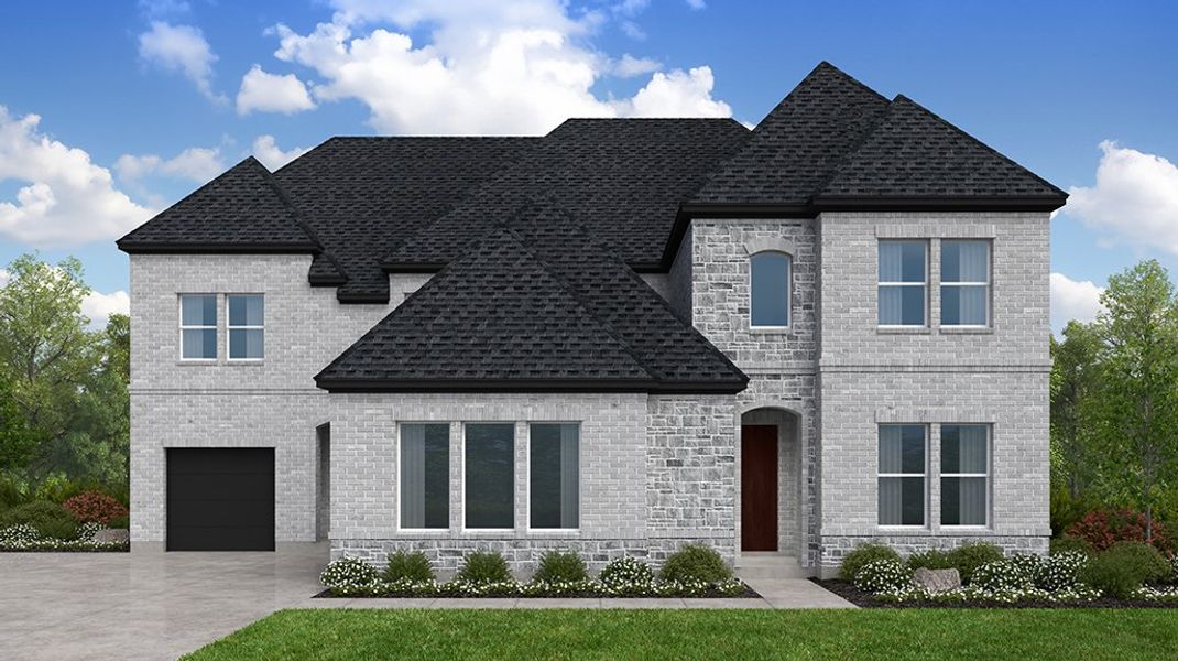 Representative exterior photo of a completed home built from the Victoria by Taylor Morrison in The Ridge at Northlake 70s, Northlake, TX (Image 2). Representative exterior photo of a completed home built from the Victoria by Taylor Morrison in The Ridge at Northlake 70s, Northlake, TX (Image 2).