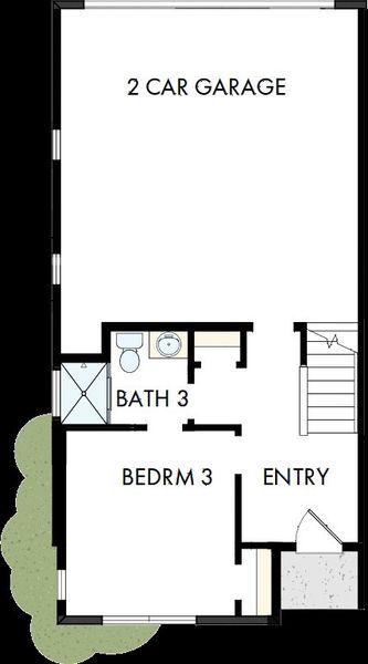 2D floor plan layout of this home in Central Living at Craig, Charlotte, NC (Image 2). 2D floor plan layout of this home in Central Living at Craig, Charlotte, NC (Image 2).