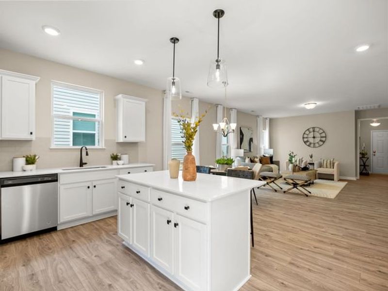 Representative furnished interior of a home built from the Grace by True Homes in Edgewater - Cottage Greens, Lancaster (Image 5).