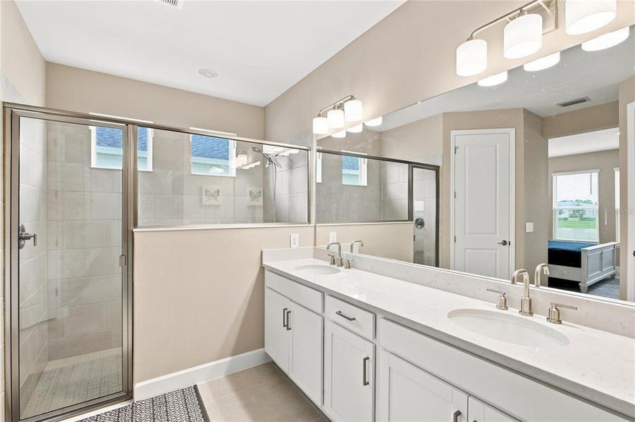Furnished interior view inside a new home in The Cove at West Port, Port Charlotte (Image 18). Furnished interior view inside a new home in The Cove at West Port, Port Charlotte (Image 18).