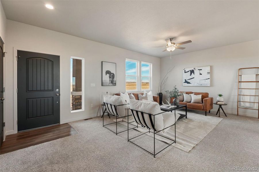 Furnished interior view inside a new home in , Calhan (Image 8).