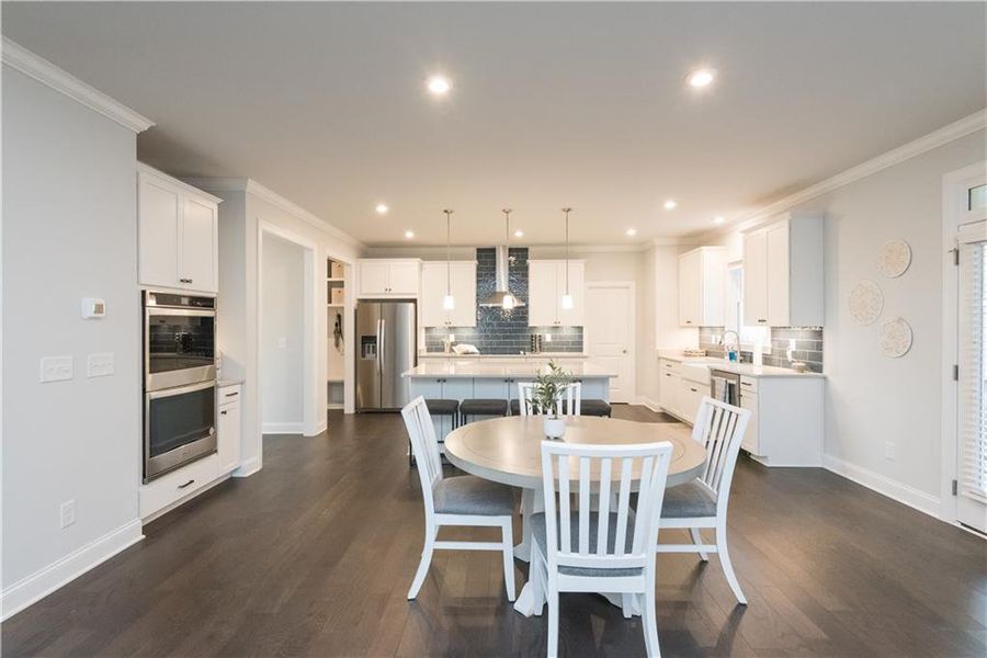 Furnished interior view inside a new home in The Estates at Hurricane Pointe, Douglasville (Image 16).