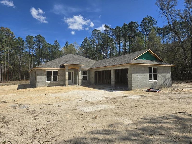 In-progress construction of a new home in , Dunnellon, FL (Image 48).