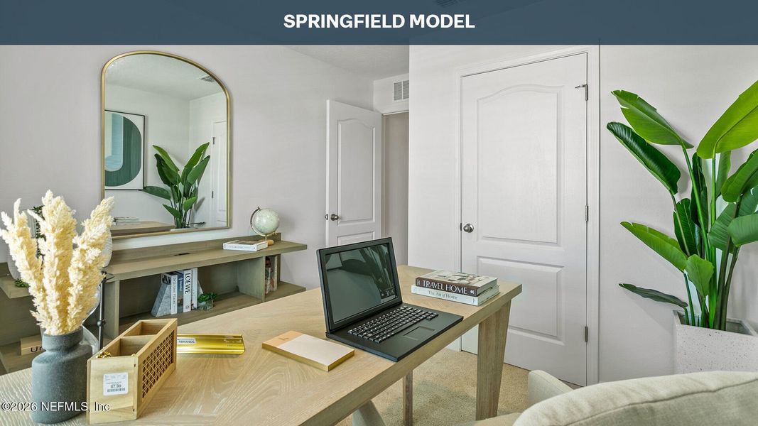 Furnished interior view inside a new home in Stokes Landing, St. Augustine (Image 17).