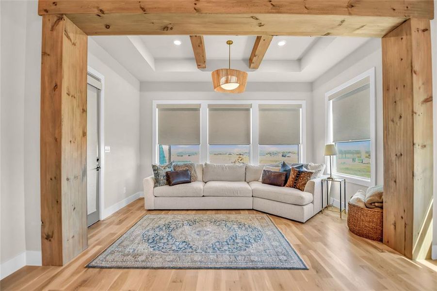 Furnished interior view inside a new home in , Aledo (Image 19).
