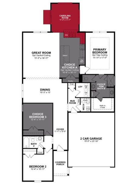 2D floor plan layout of this home in Ambridge, Conway, SC (Image 2). 2D floor plan layout of this home in Ambridge, Conway, SC (Image 2).