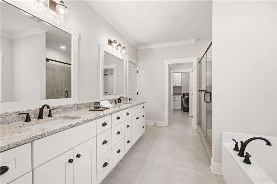 Furnished interior view inside a new home in , Dallas (Image 11).