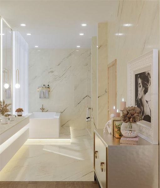 Furnished interior view inside a new home in , Sarasota (Image 21).