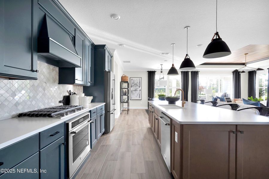 Furnished interior view inside a new home in Del Webb Wildlight, Yulee (Image 17). Furnished interior view inside a new home in Del Webb Wildlight, Yulee (Image 17).