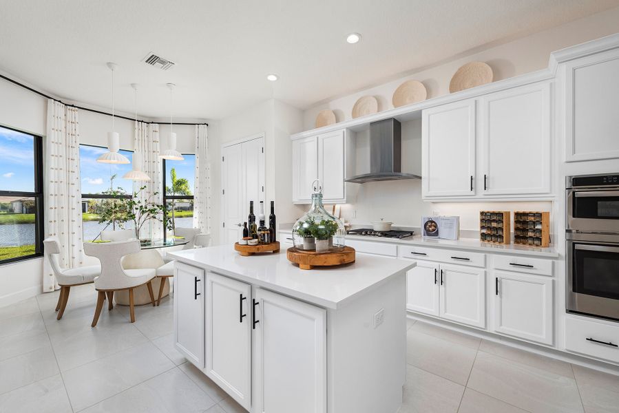 Representative furnished interior of a home built from the Carlyle II by GL Homes in Valencia Vista at Riverland, Port St. Lucie (Image 4).