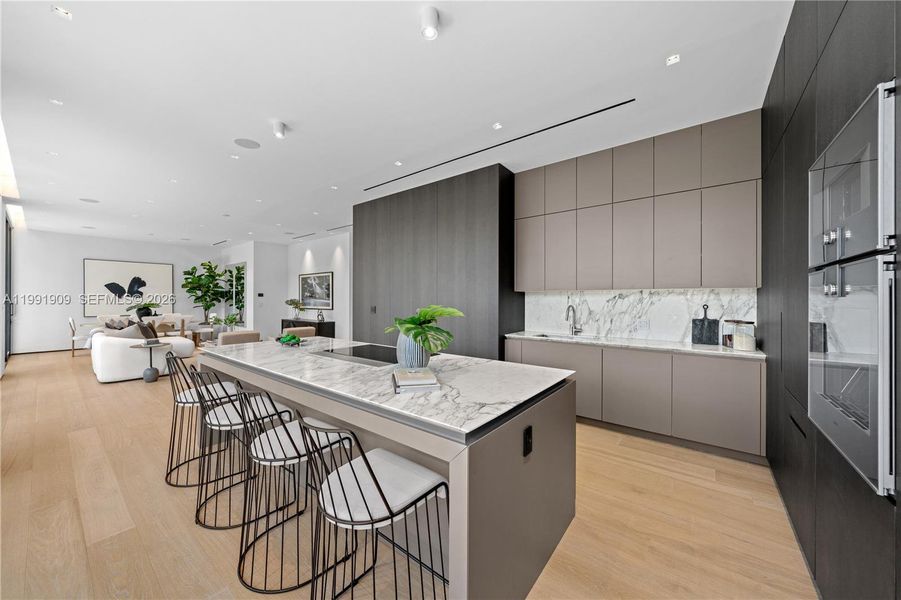 Furnished interior view inside a new home in , Miami Beach (Image 18).