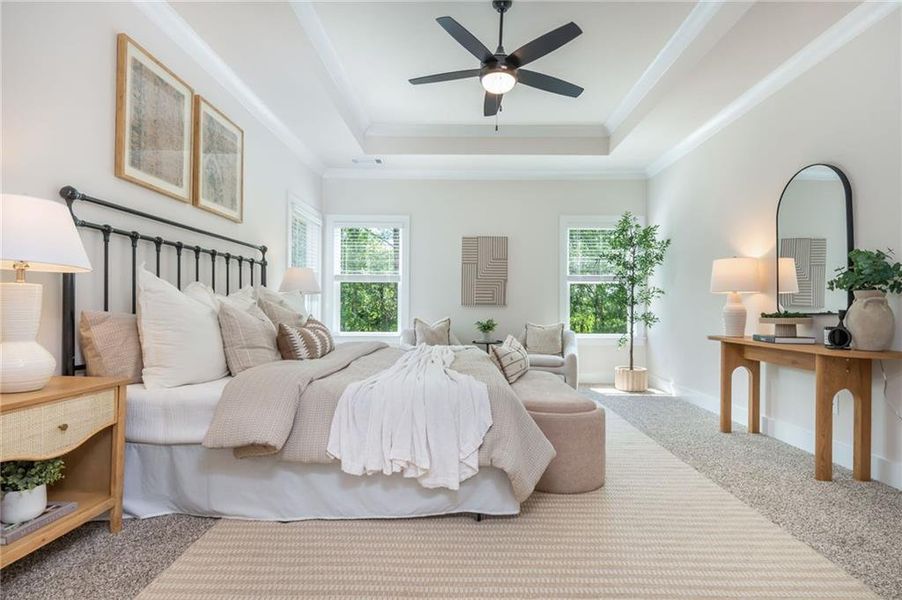 Furnished interior view inside a new home in , Flowery Branch (Image 38). Furnished interior view inside a new home in , Flowery Branch (Image 38).
