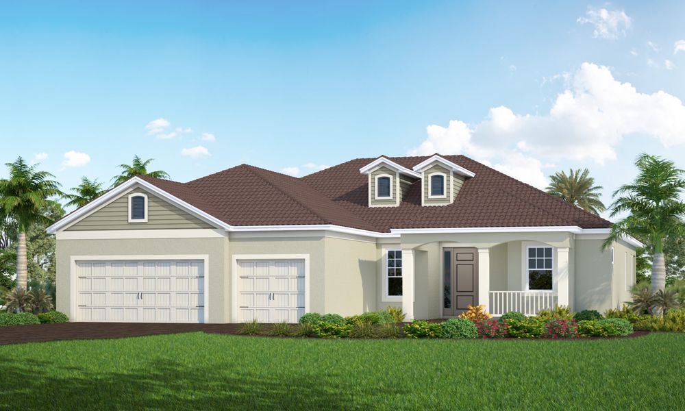Representative exterior photo of a completed home built from the Captiva by Neal Communities in Windward, Sarasota, FL (Image 2).