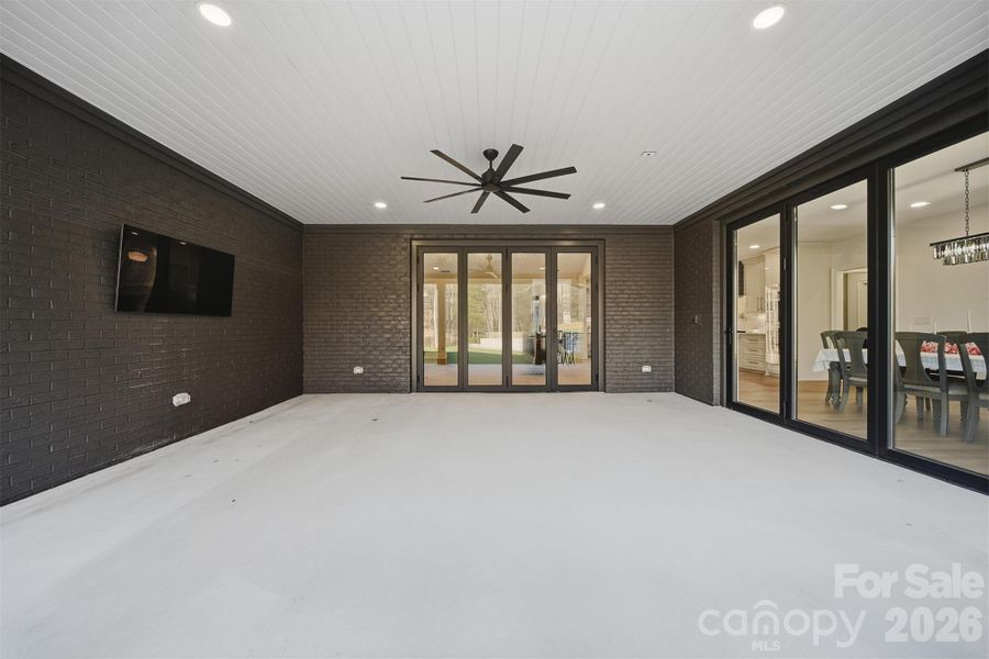 Exterior details and patio area of a home in , Hickory (Image 28).