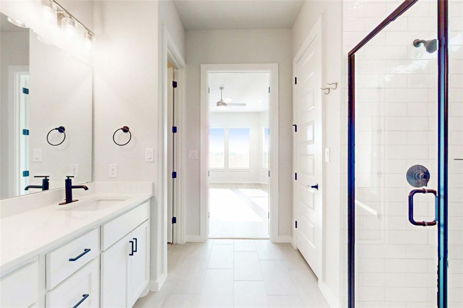 Furnished interior view inside a new home in Estancia West, Manchaca (Image 8). Furnished interior view inside a new home in Estancia West, Manchaca (Image 8).