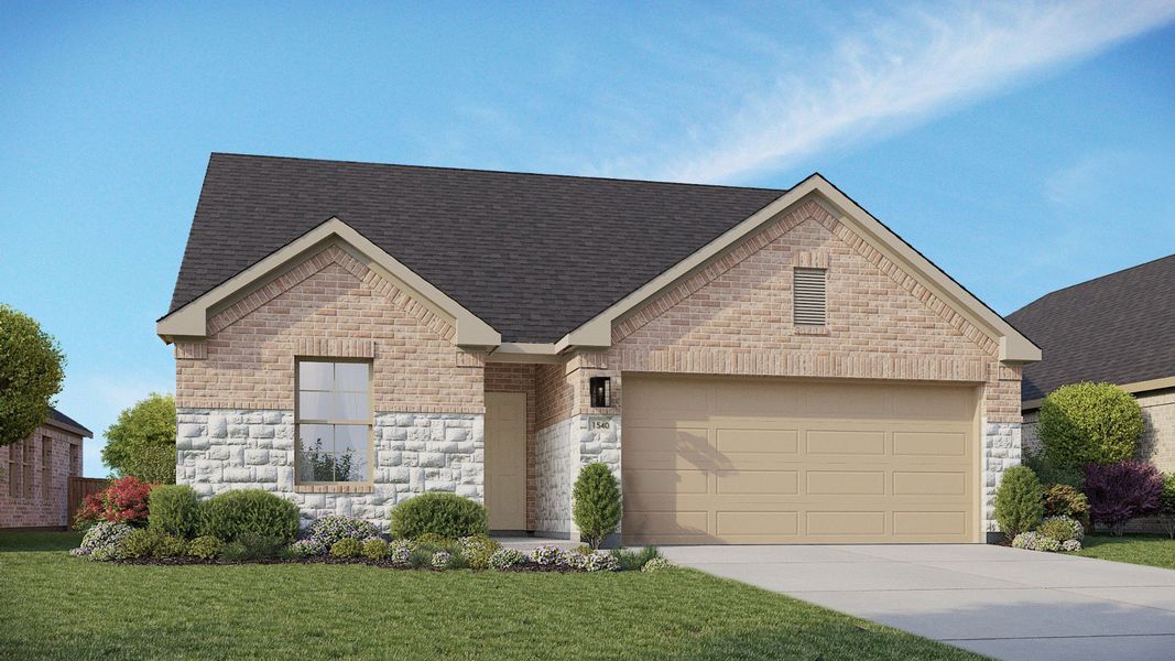 Front exterior of a home in the Clear Creek community, located in New Braunfels, TX (Image 15).