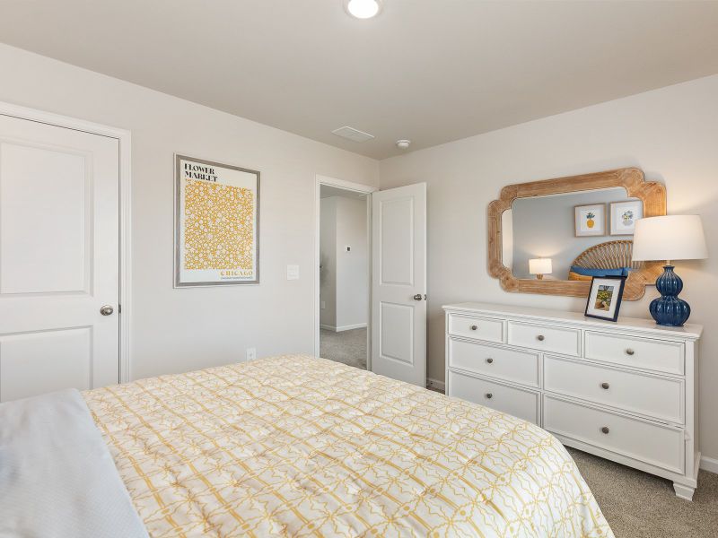 Secondary bedroom in the Chatham floorplan at a Meritage Homes community in Angier, NC.