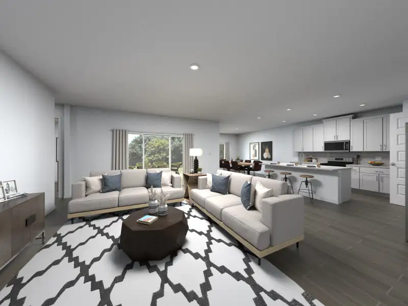 Furnished interior view inside a new home in Two Rivers - Signature Series, Zephyrhills (Image 5).