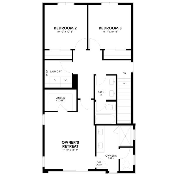 2D floor plan layout for the Apex Three by Brookfield Residential in Apex at Uplands, Westminster, CO (Image 8). 2D floor plan layout for the Apex Three by Brookfield Residential in Apex at Uplands, Westminster, CO (Image 8).