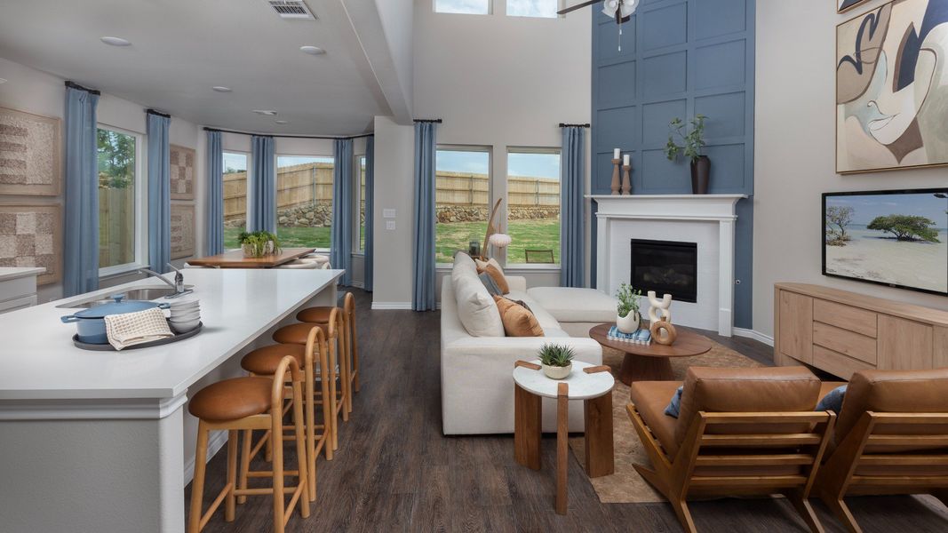 Representative furnished interior of a home built from the The Campbell by Legend Homes in Bluestem, Brookshire (Image 6).