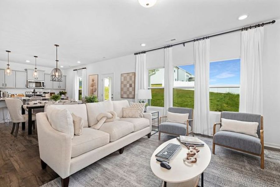 Representative furnished interior of a home built from the Whitney by True Homes in Westbrook Falls, Colfax (Image 10).