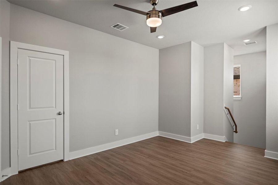 Landing zone just off the top of the stairs.