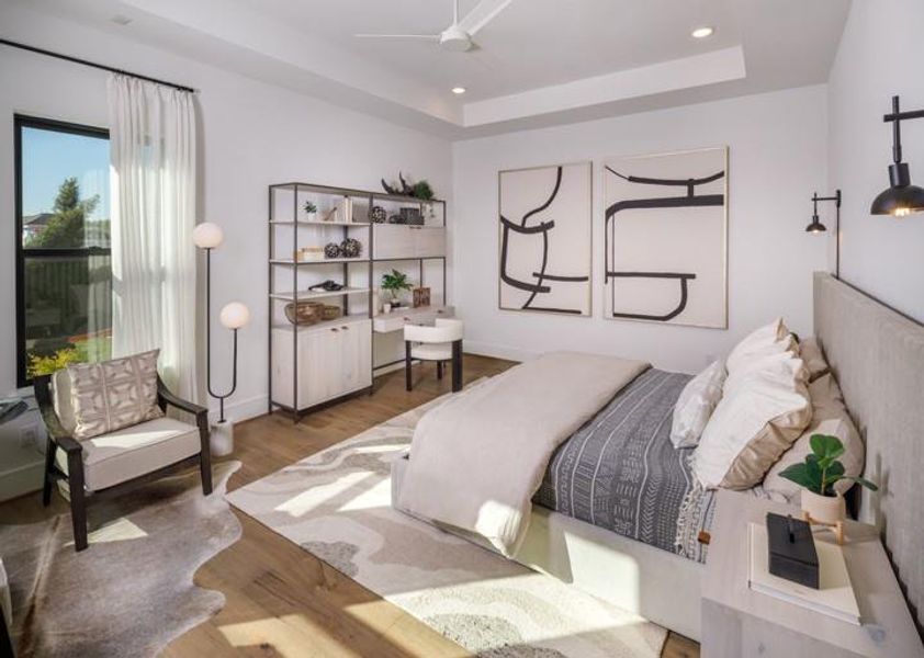 Furnished interior view inside a new home in Sienna, Missouri City (Image 19).