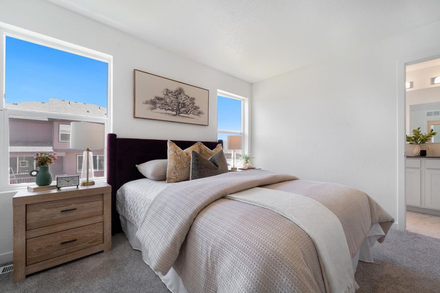 Furnished interior view inside a new home in Union Colony West, Greeley (Image 15).