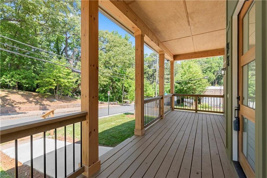 Exterior details and patio area of a home in , Atlanta (Image 31).