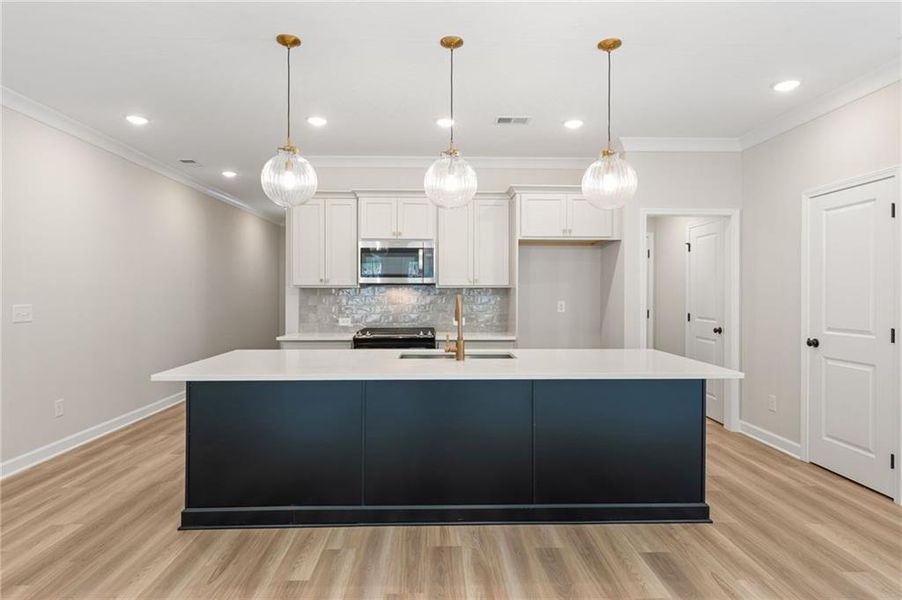 Furnished interior view inside a new home in River Walk Place, Lawrenceville (Image 12).