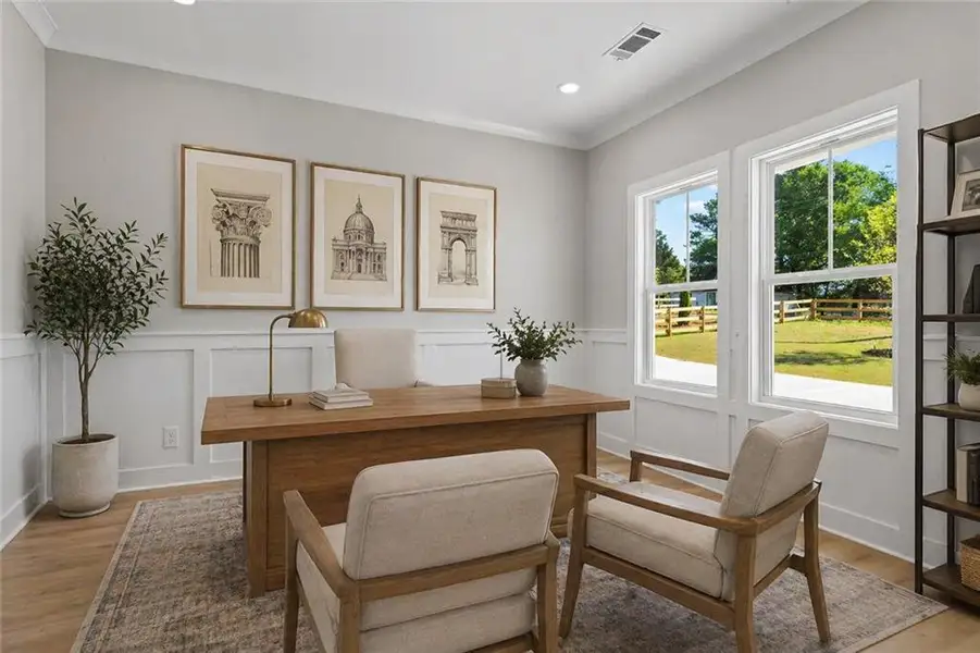 Furnished interior view inside a new home in , Marietta (Image 9).