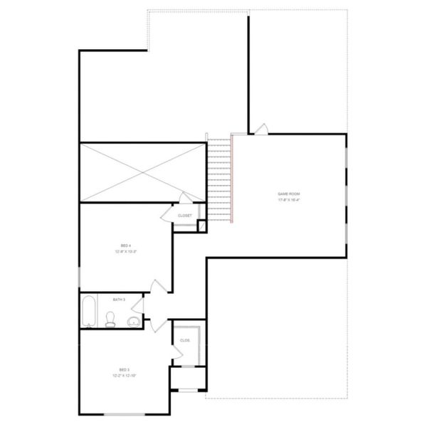Spacious Ironwood II by History Maker Homes- second floor layout