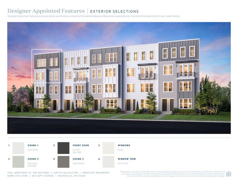 Sample of building materials used in homes in The Nations, Nashville (Image 7).