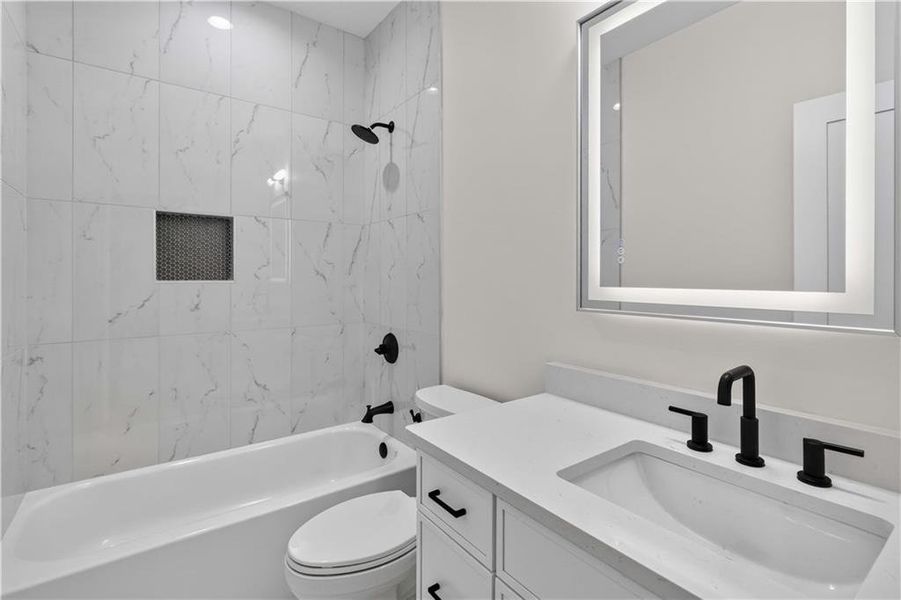 Furnished interior view inside a new home in , Atlanta (Image 9).