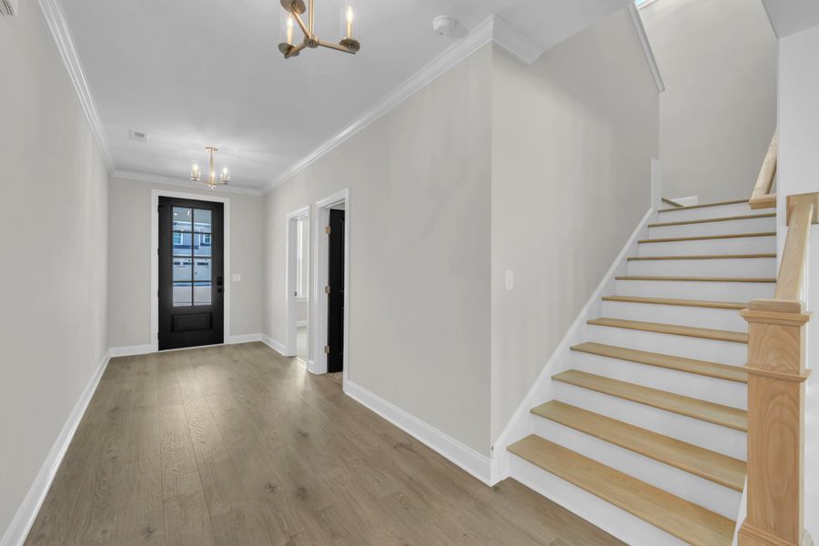 Representative unfurnished interior of a home built from the The Hampton by RobuckHomes in Kennebec Crossing, Angier (Image 27). Representative unfurnished interior of a home built from the The Hampton by RobuckHomes in Kennebec Crossing, Angier (Image 27).