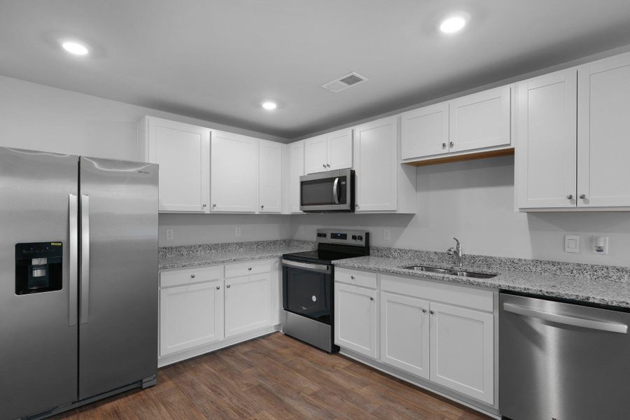 Furnished interior view inside a new home in Center Pointe, Santee (Image 8).