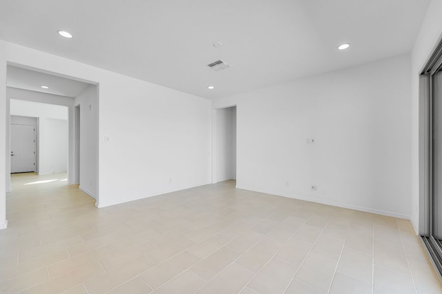 Representative unfurnished interior of a home built from the Kingston by Taylor Morrison in Combs Ranch, Queen Creek (Image 15).