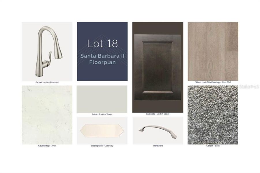 Sample of building materials used in homes in Eden at Crossprairie, St. Cloud (Image 5).