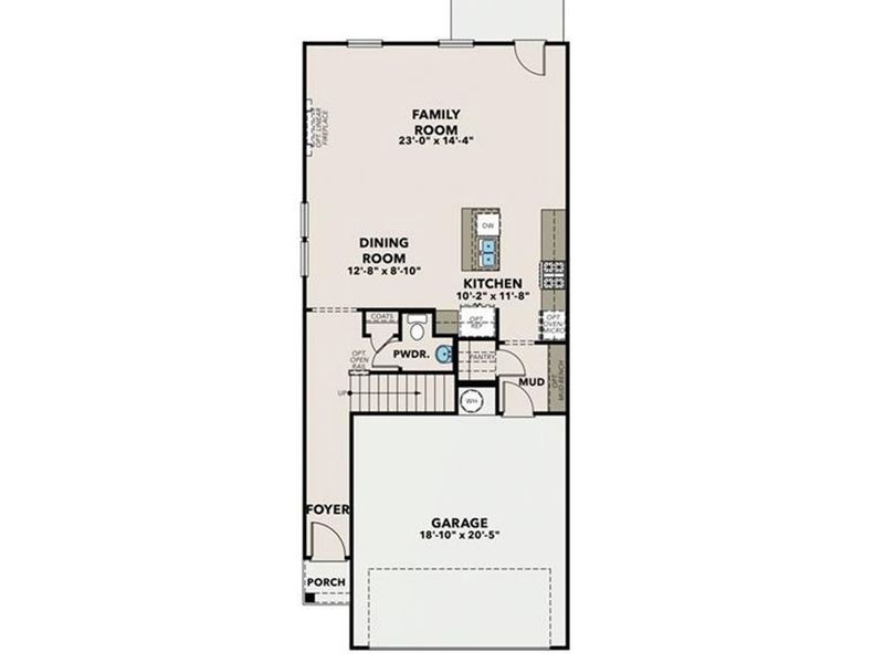 2D floor plan layout of this home in Lake Shore, Winder, GA (Image 4). 2D floor plan layout of this home in Lake Shore, Winder, GA (Image 4).