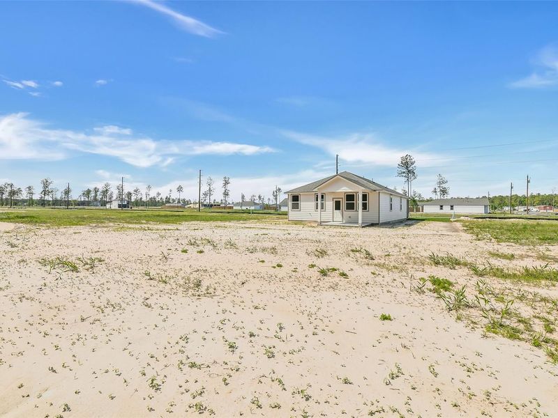 Exterior details and patio area of a home in Spring Branch Crossing, Conroe (Image 26).