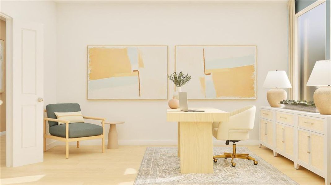 Furnished interior view inside a new home in , Clermont (Image 4).