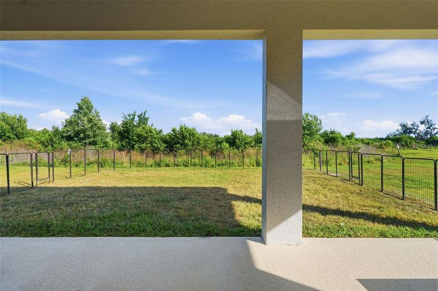Exterior details and patio area of a home in Silverstone North, Palmetto (Image 24).