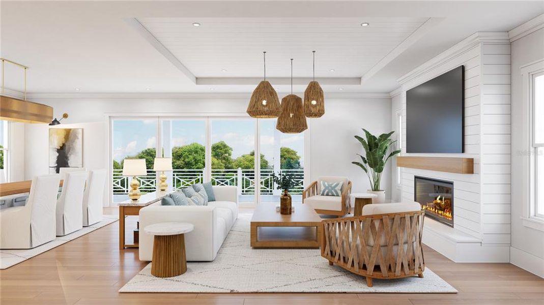 Furnished interior view inside a new home in , Tampa (Image 8). Furnished interior view inside a new home in , Tampa (Image 8).
