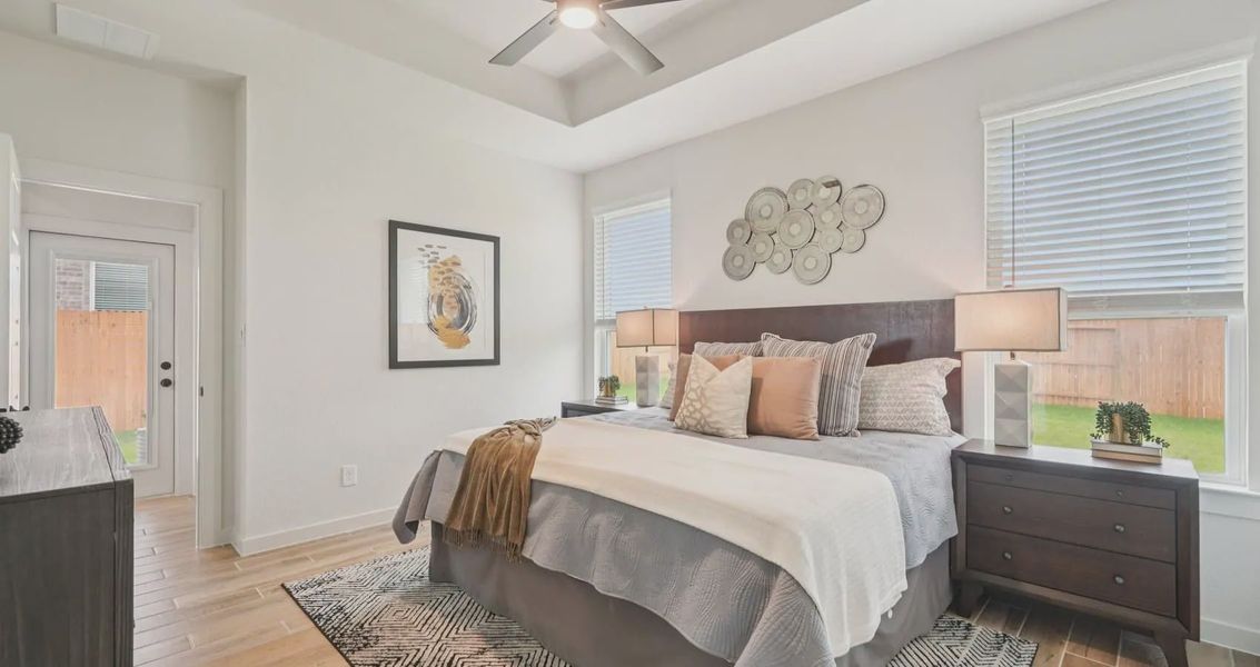 Furnished interior view inside a new home in Stream Waters, Buda (Image 11).