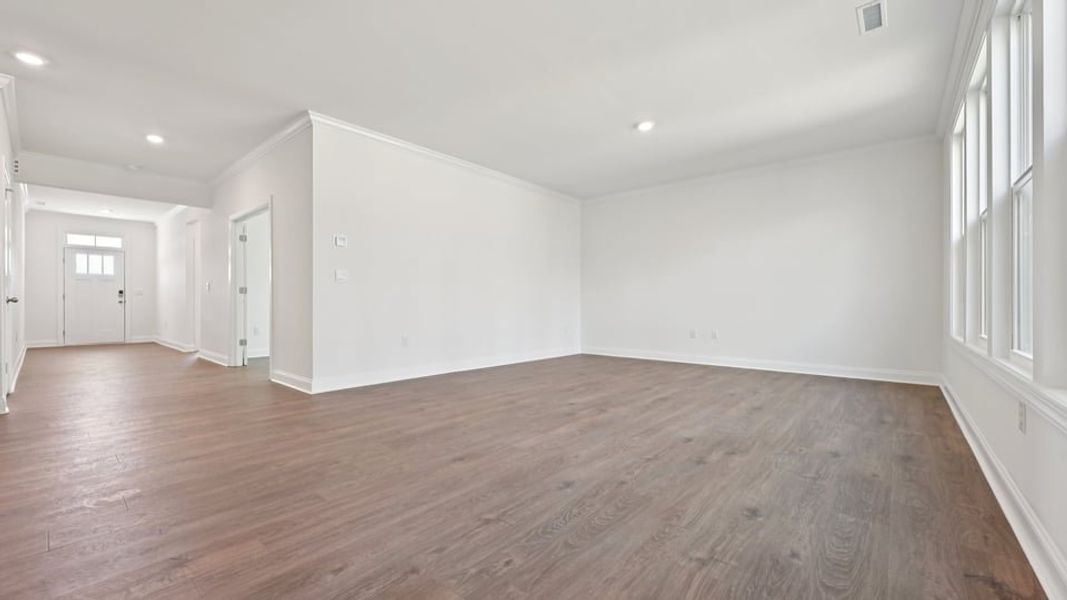 Representative unfurnished interior of a home built from the Wylie by D.R. Horton in Eagle Creek, Fuquay Varina (Image 20).